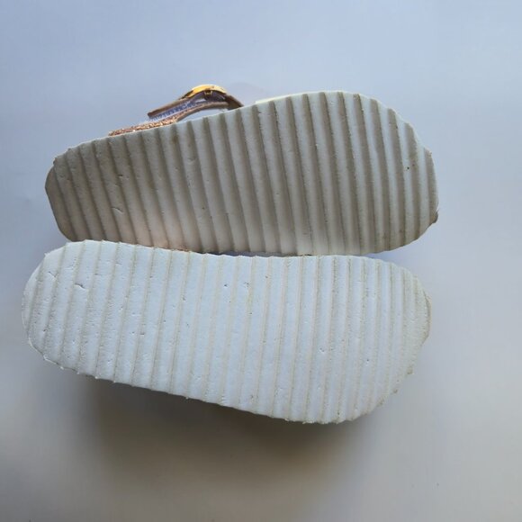 Colors of California White and Pink Flower Glitter Sandals Kids EU31 - Picture 4 of 7